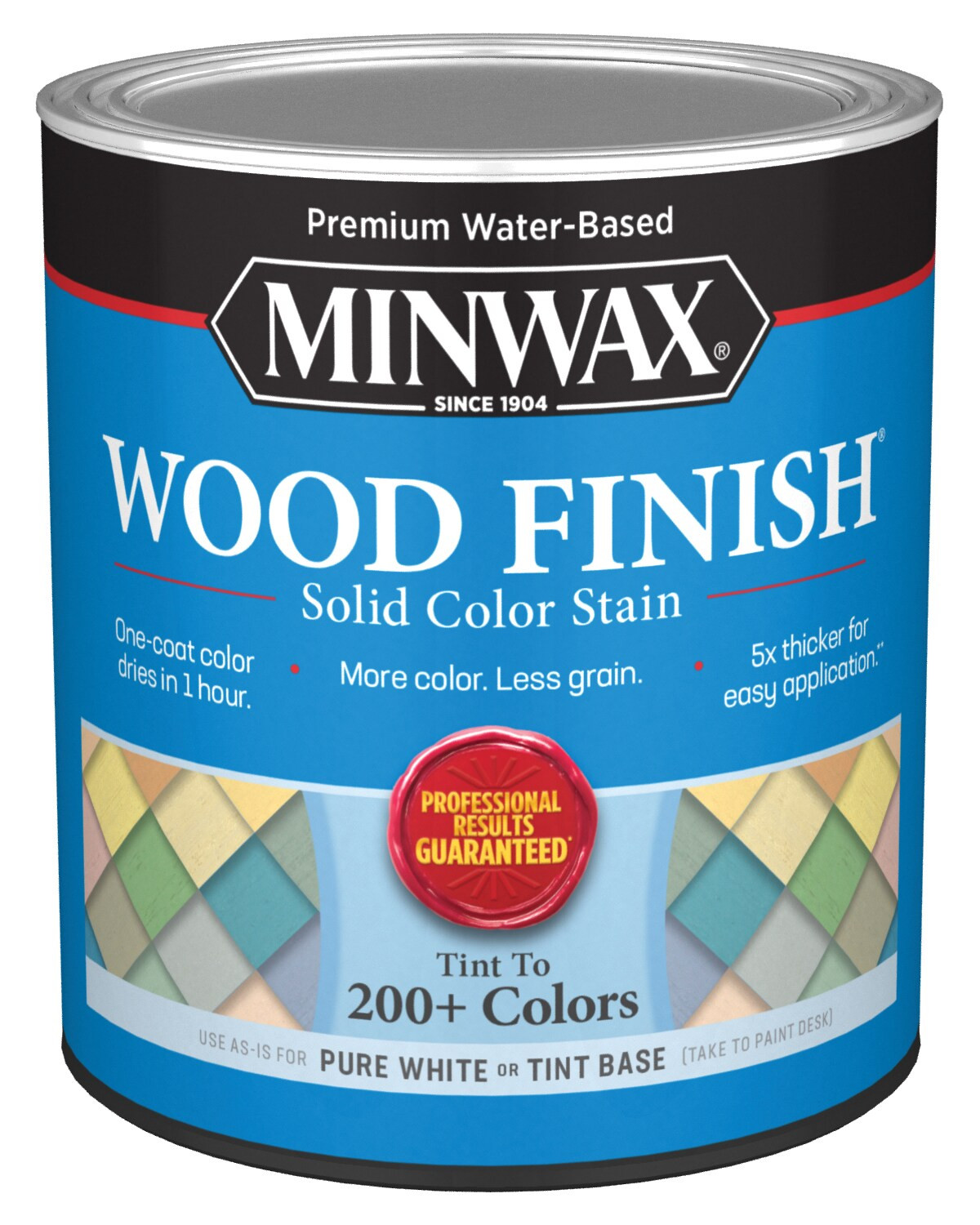 Minwax  Wood Finish Water-based Pure White/Tint Base Solid Tintable Interior Stain ( 1-quart ) | Lowe's
