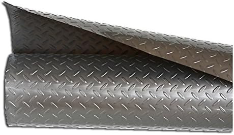 Resilia - Silver Plastic Floor Runner/Protector - Embossed Diamond Plate Pattern, (27 Inches Wide... | Amazon (US)