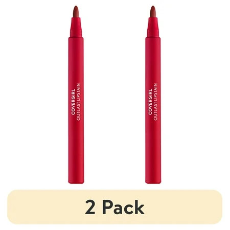 (2 pack) COVERGIRL Outlast Lipstain, 30 Iconic Ruby, Red, 0.05 fl oz | Walmart (US)