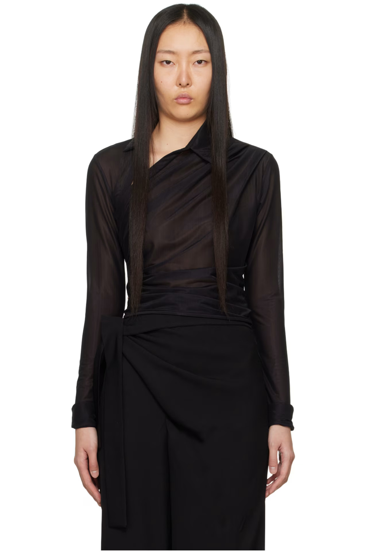 Black Alia Blouse | SSENSE