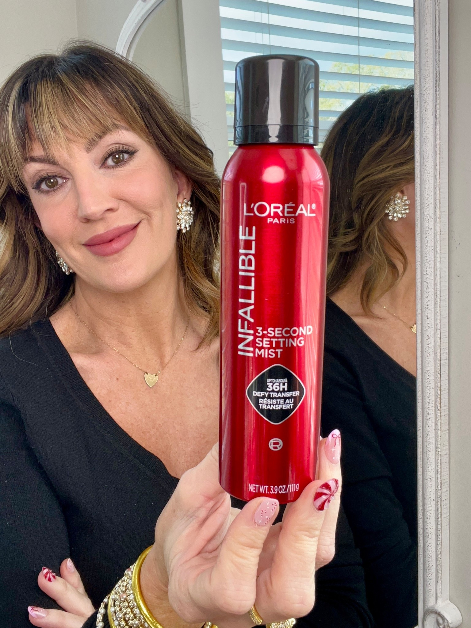 #LOrealParisPartner #ad A Makeup MUST-HAVE! The new XL sized can of @lorealoaris Infallible makeup setting mist - because touching up my makeup during the New Year is NOT on my to-do list! // wearing lipstick in shade “worth it” - #LOrealParisMakeup #LOrealParisCosmetics #TargetPartner #Target @lorealparis @target @targetstyle 


#LTKBeauty #LTKFindsUnder50 #LTKgrwm