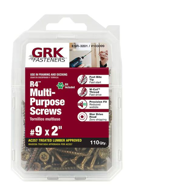GRK #9 x 2-in Polymer Interior Wood Screws (110-Per Box) | Lowe's