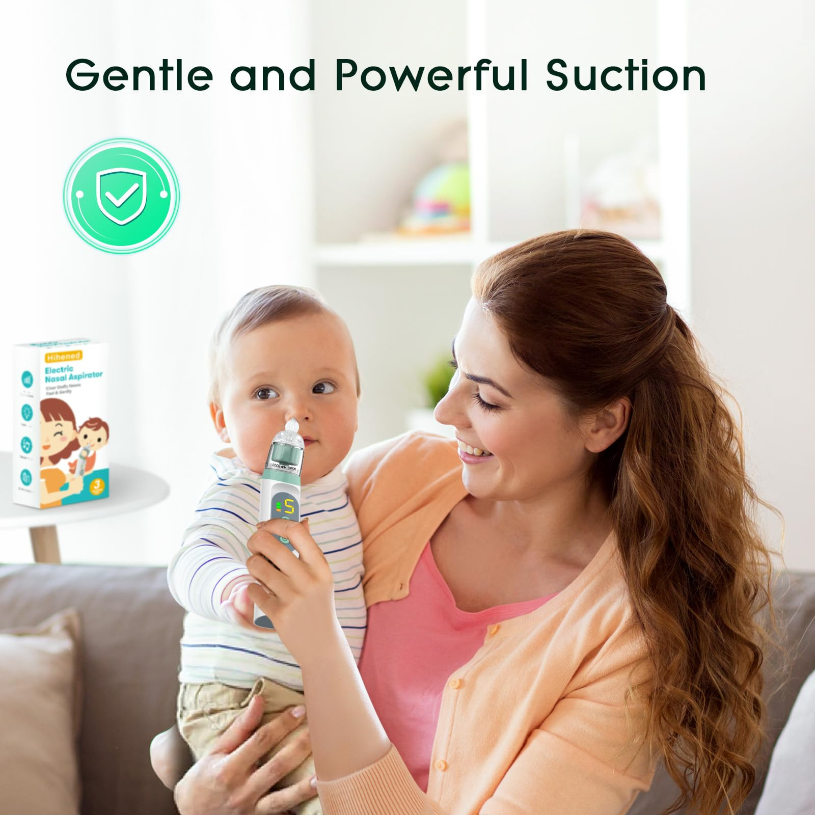 Electric Nasal Aspirator for Baby, Nose Aspirator for Toddlers, Waterproof Baby Nose Sucker, Nose... | Amazon (US)