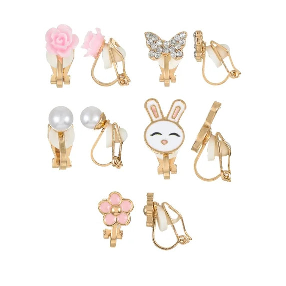 Way to Celebrate Easter Clip-On Earring Set, 5 Pairs | Walmart (US)