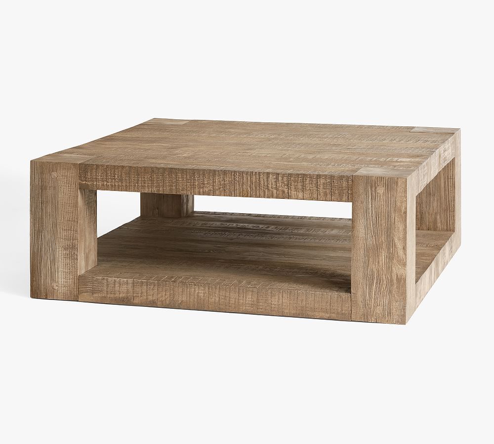 Palisades Square Reclaimed Wood Coffee Table | Pottery Barn (US)