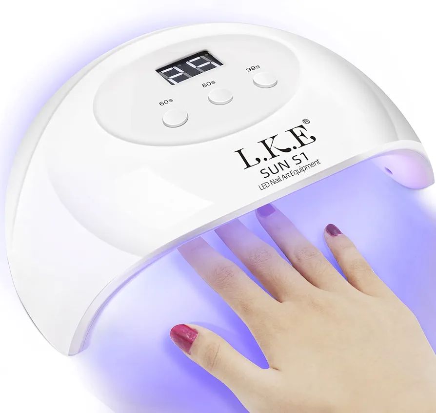 LKE UV LED Nail Lamp, Nail Dryer 72W Gel Nail Polish Curing Lamp UV Nail Lamp LED Nail Lamp for G... | Amazon (US)