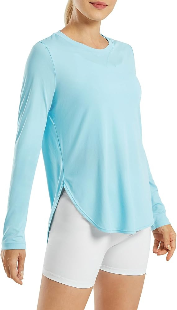 G4Free Women's UPF 50+ UV Shirts Long Sleeve Workout Sun Shirt Outdoor Gym Hiking Tops Quick Dry ... | Amazon (US)