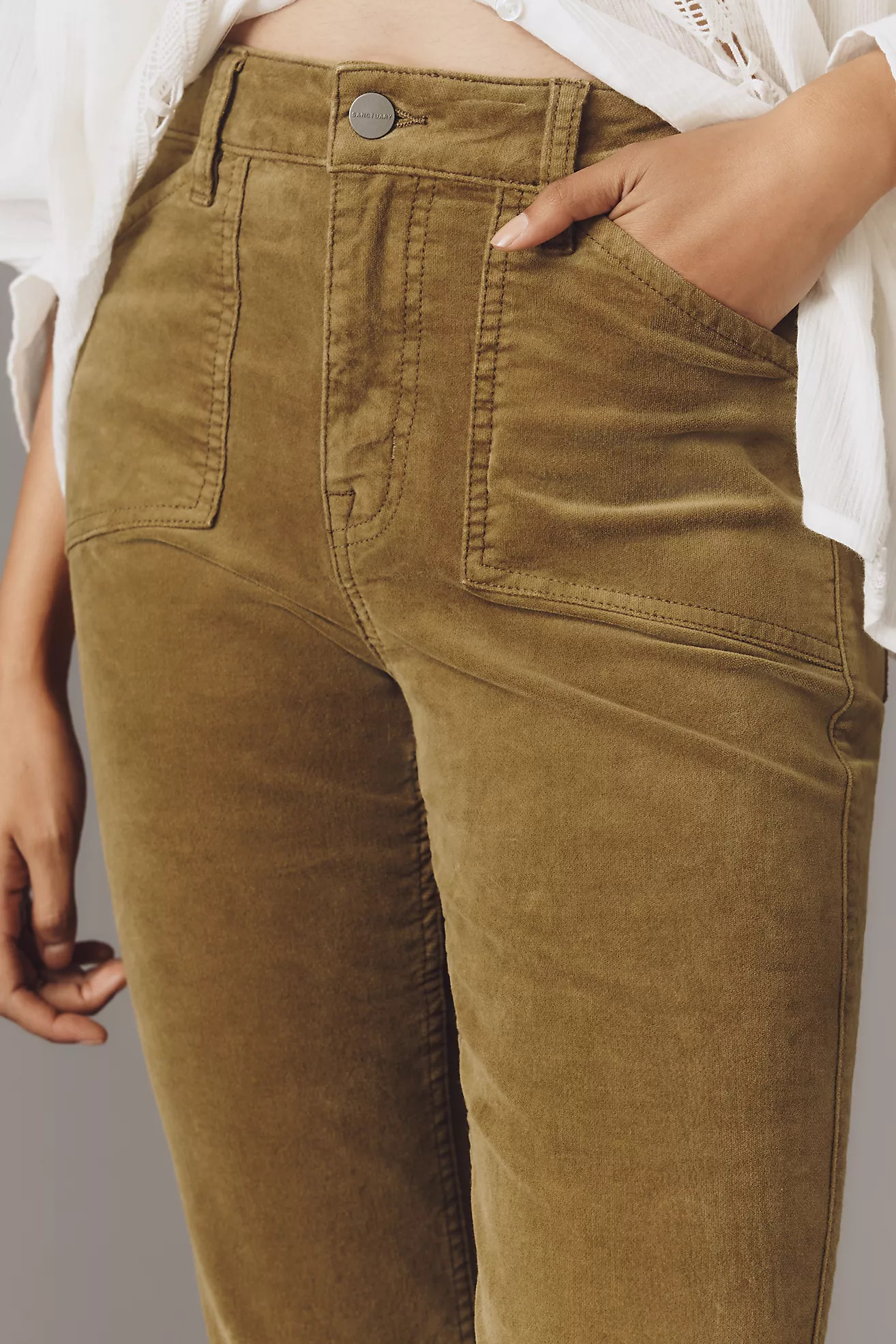 Sanctuary Brook Velveteen Bootcut Pants | Anthropologie (US)