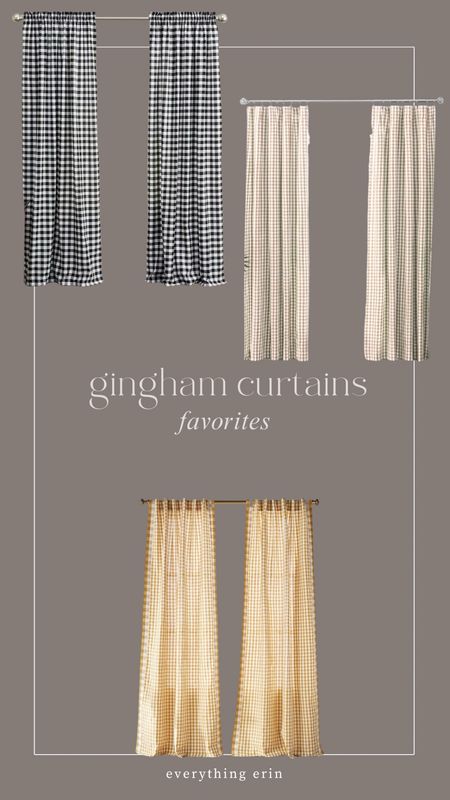 Gingham curtains, gingham curtain, gingham, curtains, home decorr

#LTKHome
