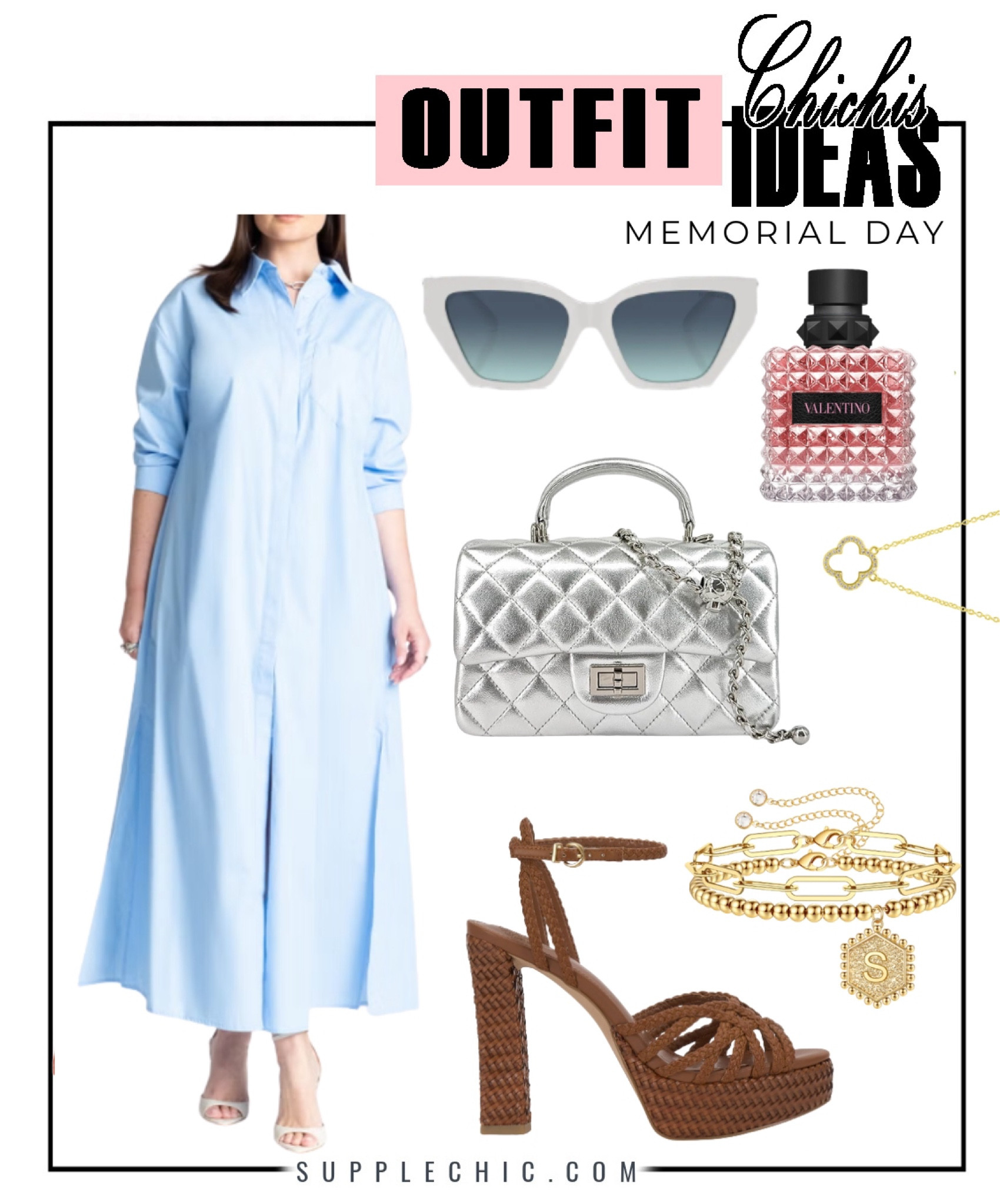 I wanted a Memorial Day look that felt classy but effortless. And I LOVE how the soft blue dress keeps everything feeling clean, classy, and expensive-looking without trying too hard #MemorialDayStyle #SummerOutfits #VacationStyle #EffortlessChic #MinimalStyle #BrunchOutfit #ClassyStyle #LTKStyle #FashionInspo #OOTDIdeas

#LTKootd #LTKMidsize #LTKSeasonal