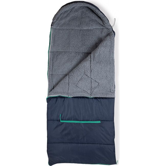 Sleep 'N' Pack Big Kids Sleeping Bag, Navy/Grey | Maisonette