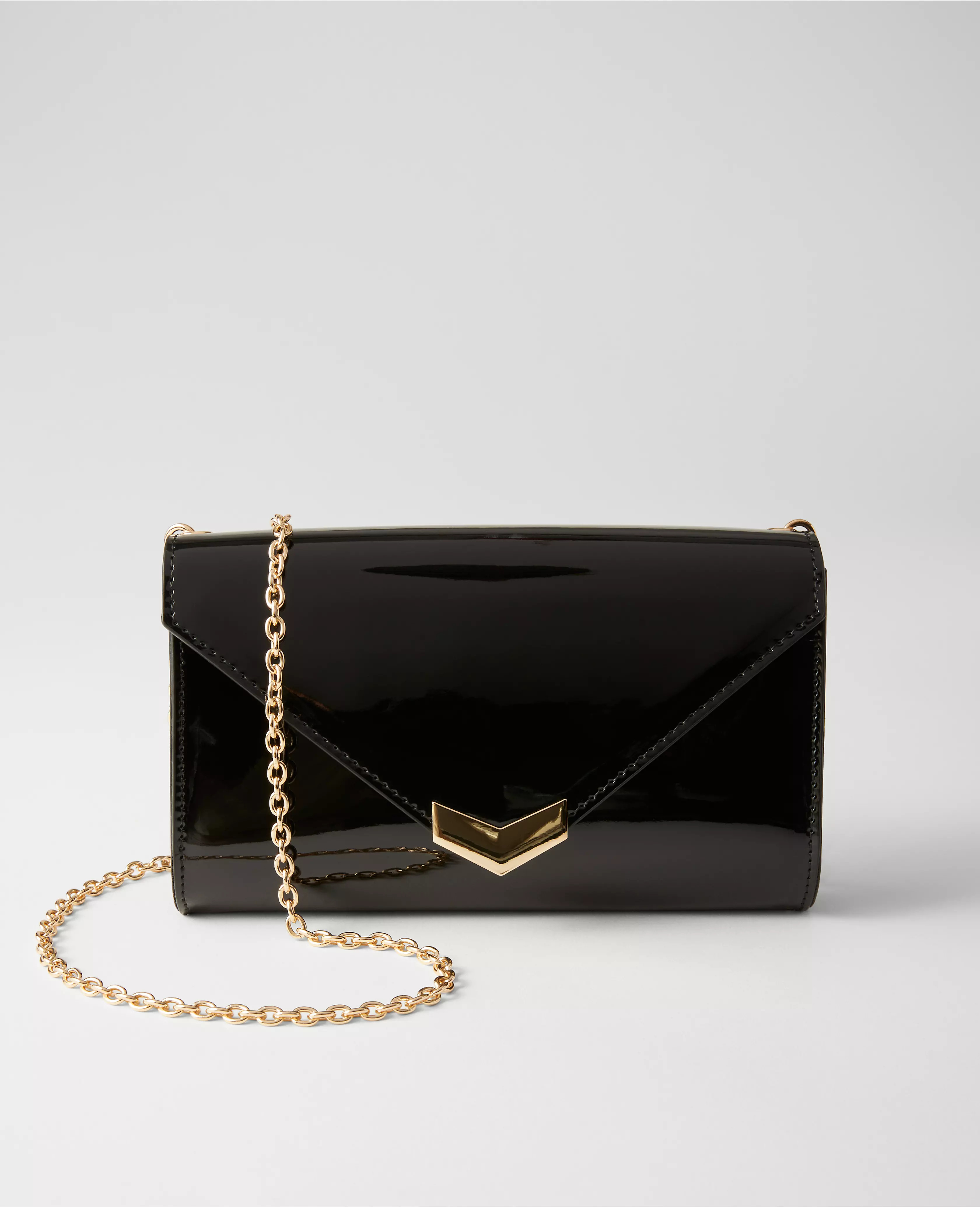 Front-Snap Patent Envelope Clutch | Ann Taylor (US)