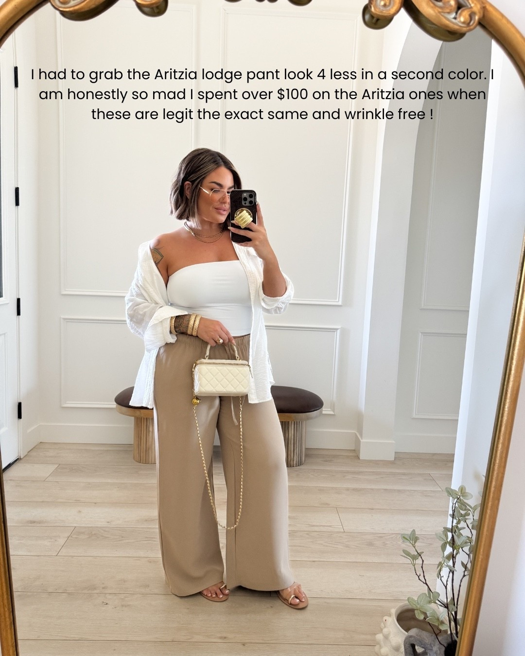 Pants xl 
Tube top L 
Shirt linked similar mine js old