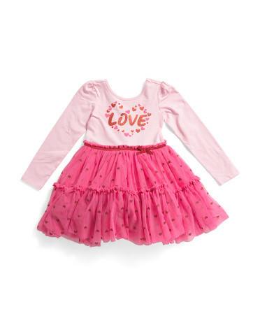 Toddler Girls Long Sleeve Tutu Dress | Toddler Girl Dresses | Marshalls | Marshalls