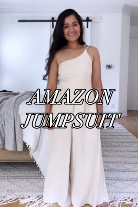 This Amazon jumpsuit is a 10/10! It’s so comfortable and I love the one shoulder. #amazonfashion #amazonfinds #jumpsuit 

#LTKFindsUnder50 #LTKStyleTip #LTKSaleAlert