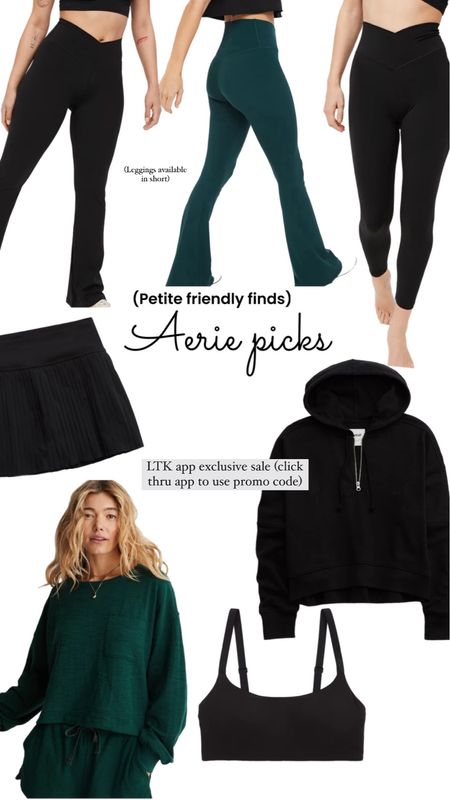 Aerie picks—activewear and lounge. These are all great if you’re petite and curvy. Bralette works with everything and the leggings come in short. I wear small  

#LTKfitness #LTKSpringSale #LTKfindsunder100