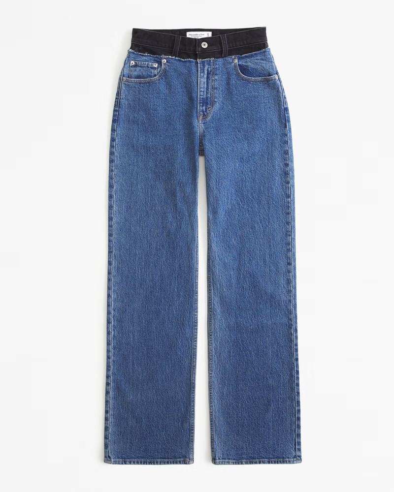 Curve Love High Rise 90s Relaxed Jean | Abercrombie & Fitch (US)