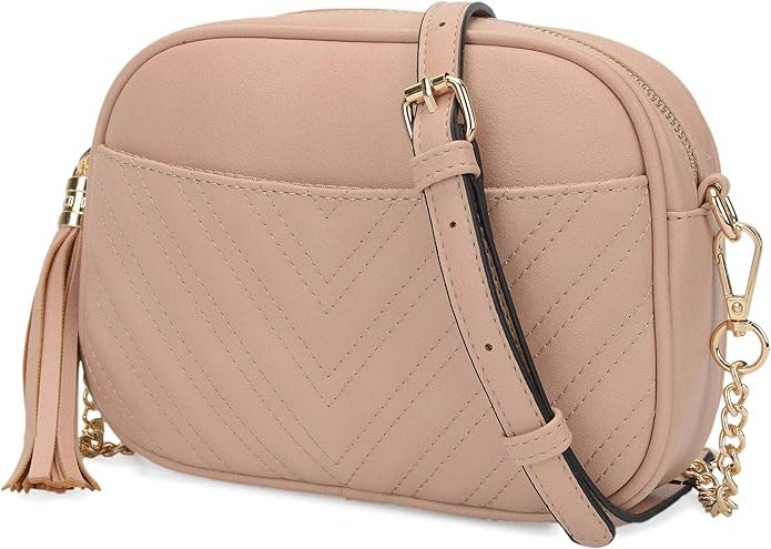 Lola Mae Quilted Crossbody Bag, Trendy Design Shoulder Purse | Amazon (US)