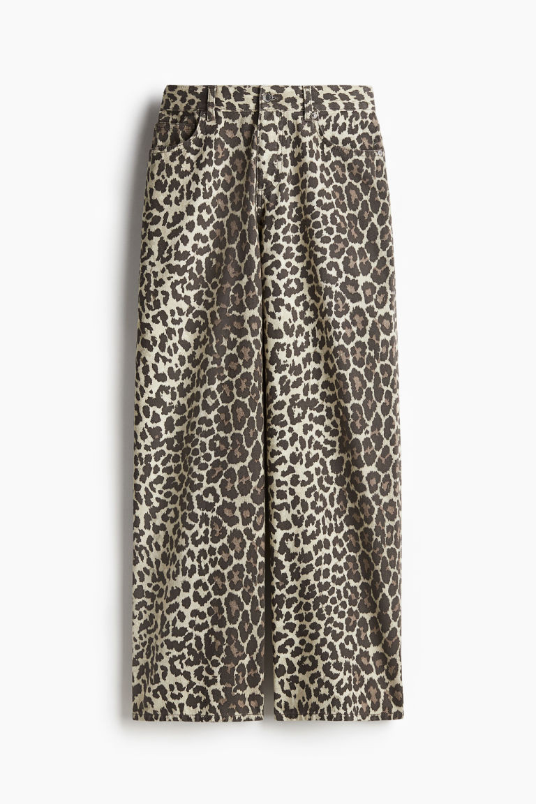 H & M - Wide-cut Jeans - Beige | H&M (US + CA)