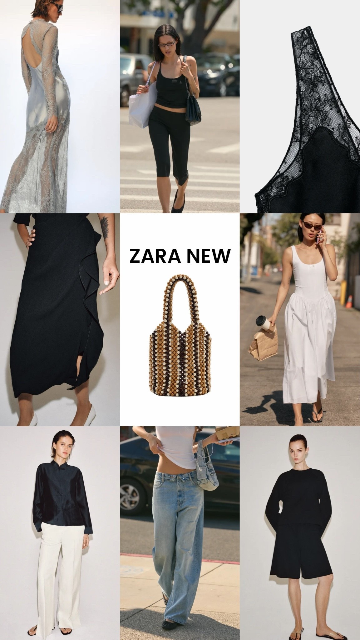 ZARA NEW IN 

SILK LACE DRESS
WHITE SUMMER DRESS
CAPRI PANTS
BLUE JEANS 

#zara

#LTKuk #LTKsummer #LTKspring