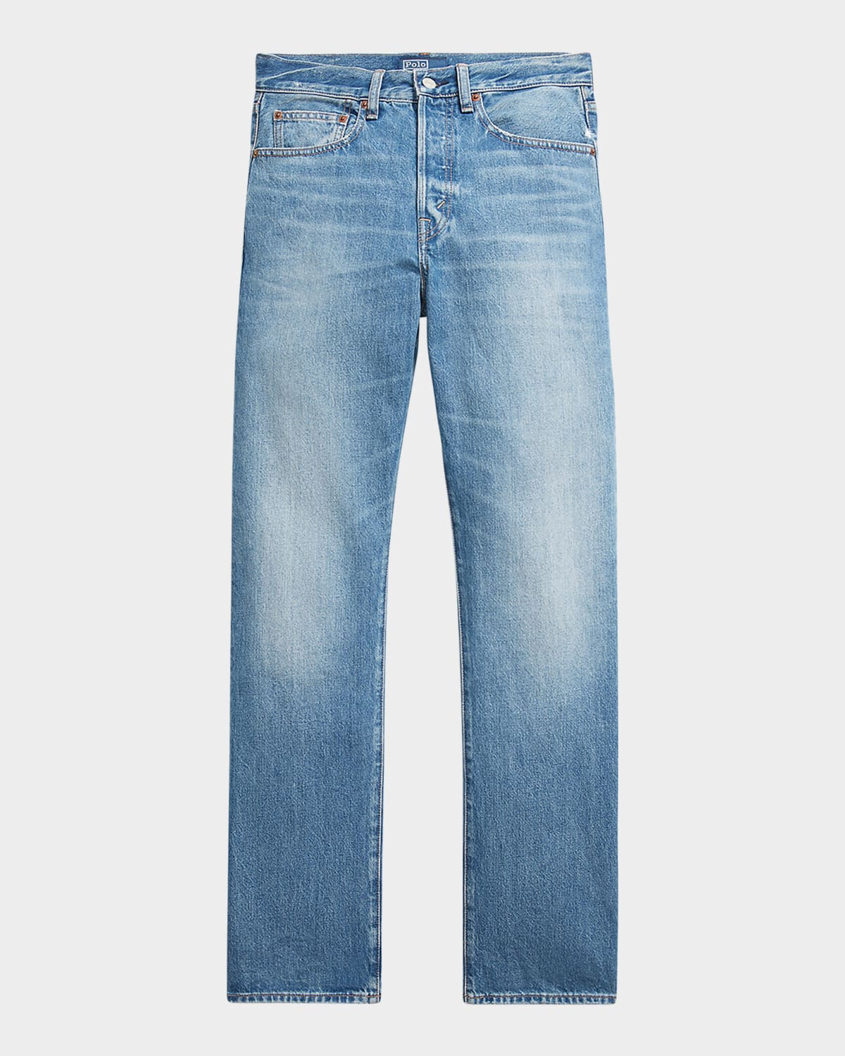 High-Rise Relaxed Straight Jeans | Neiman Marcus