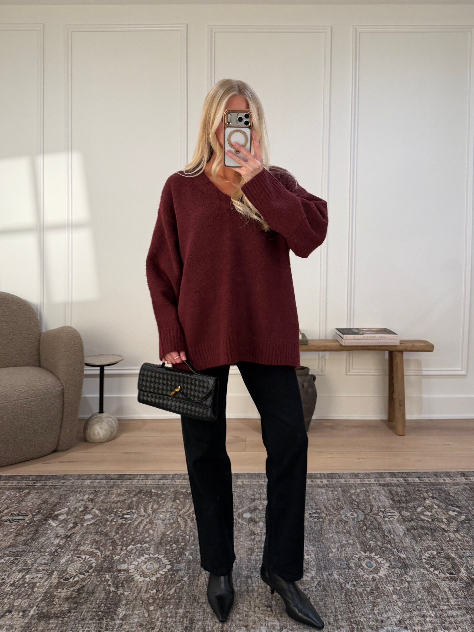 Stack my code AFKATHLEEN for an extra 15% off the Black Friday sale! 

Wearing a medium in sweater, 27 reg in jeans (sized up for pregnancy, runs TTS), boots are true to size.
#KathleenPost 

Black Friday Sale, cyber week, cyber Monday, winter fashion, winter outfit, holiday outfit

#LTKHoliday #LTKCyberWeek #LTKSaleAlert