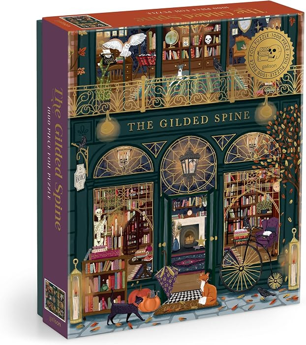 Galison - The Gilded Spine 1000 Piece Jigsaw Puzzle with Foil for Adults | Amazon (US)