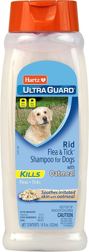 Hartz UltraGuard Rid Flea & Tick Oatmeal Dog Shampoo, Model:3270002305 | Amazon (US)