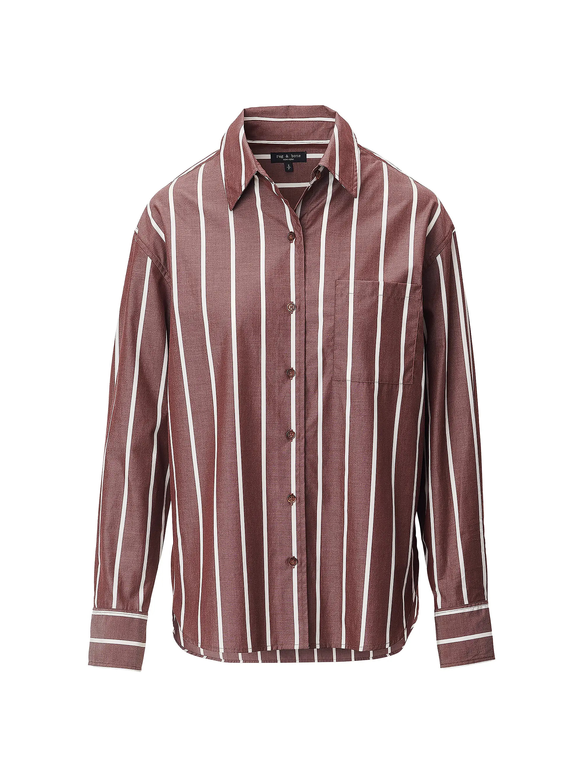Connie Striped Button-Front Shirt | Saks Fifth Avenue