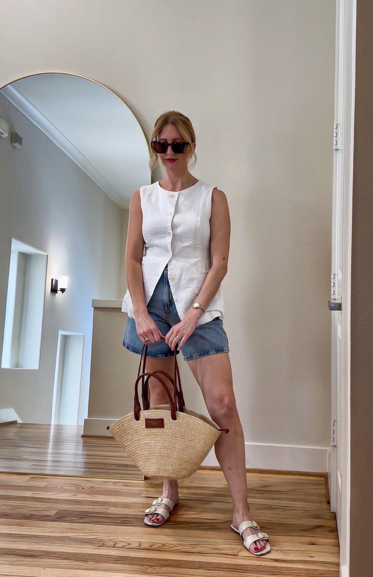Weekend uniform: classic white linen, vintage denim, and a straw tote for that effortless summer vibe. Linking similar pieces for your next sunny stroll!

#LTKSpringStyle #WeekendLook #EffortlessStyle #SummerStaples

#LTKFindsUnder100 #LTKItBag #LTKStyleTip

#LTKootd #LTKgrwm #LTKdayinmylife