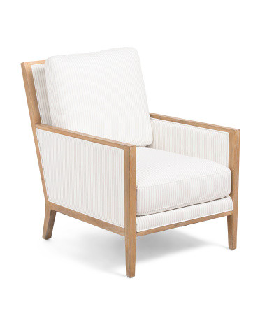 28X37.75 Solid Wood Frame Celia Accent Chair, Polyester | TJ Maxx