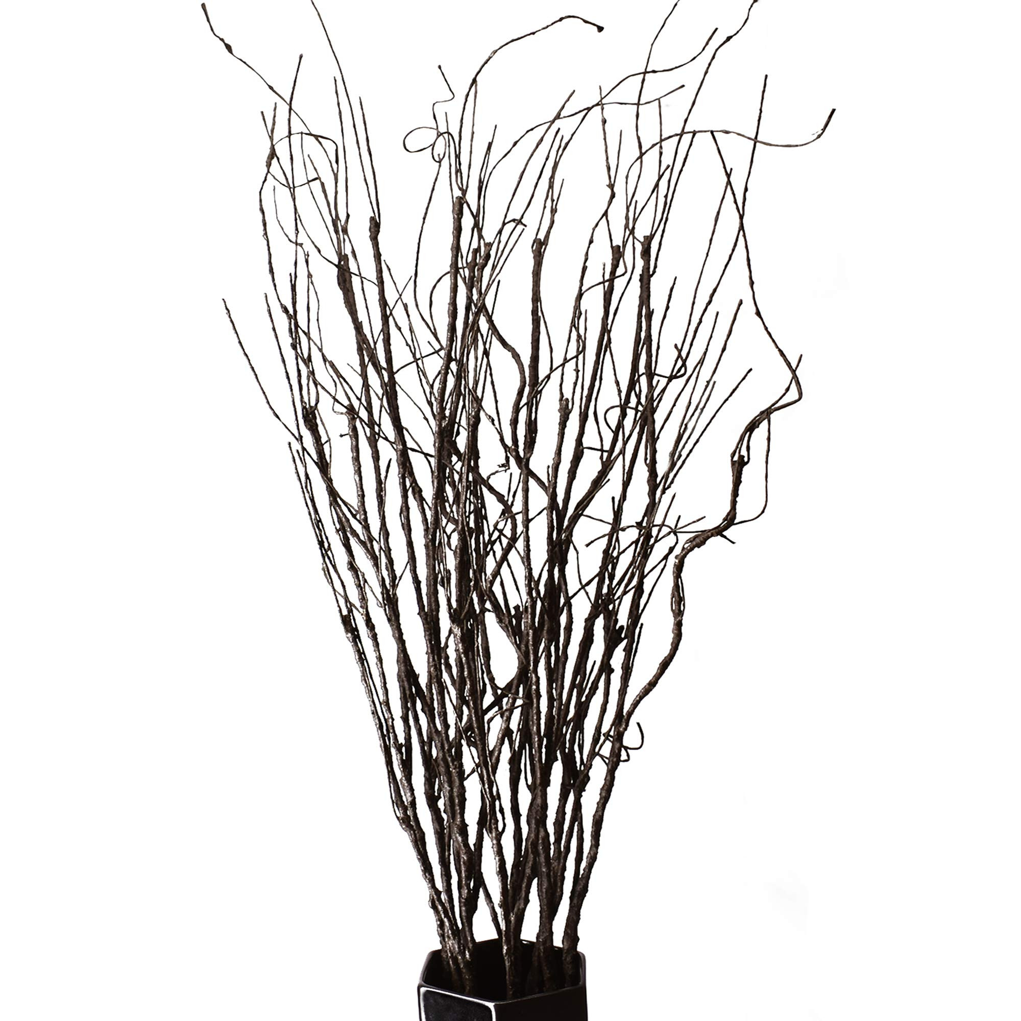10PCS Lifelike Curly Willow Branches Decorative Dried Artificial Twigs, 30.7 Inches Fake Bendable... | Amazon (US)