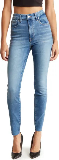 Always Fits Good Waist Raw Hem High Waist Skinny Jeans | Nordstrom