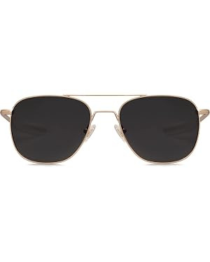 SOJOS Small Polarized Aviator Sunglasses for Men Women Classic Double Bridge Square Aviators SJ11... | Amazon (US)