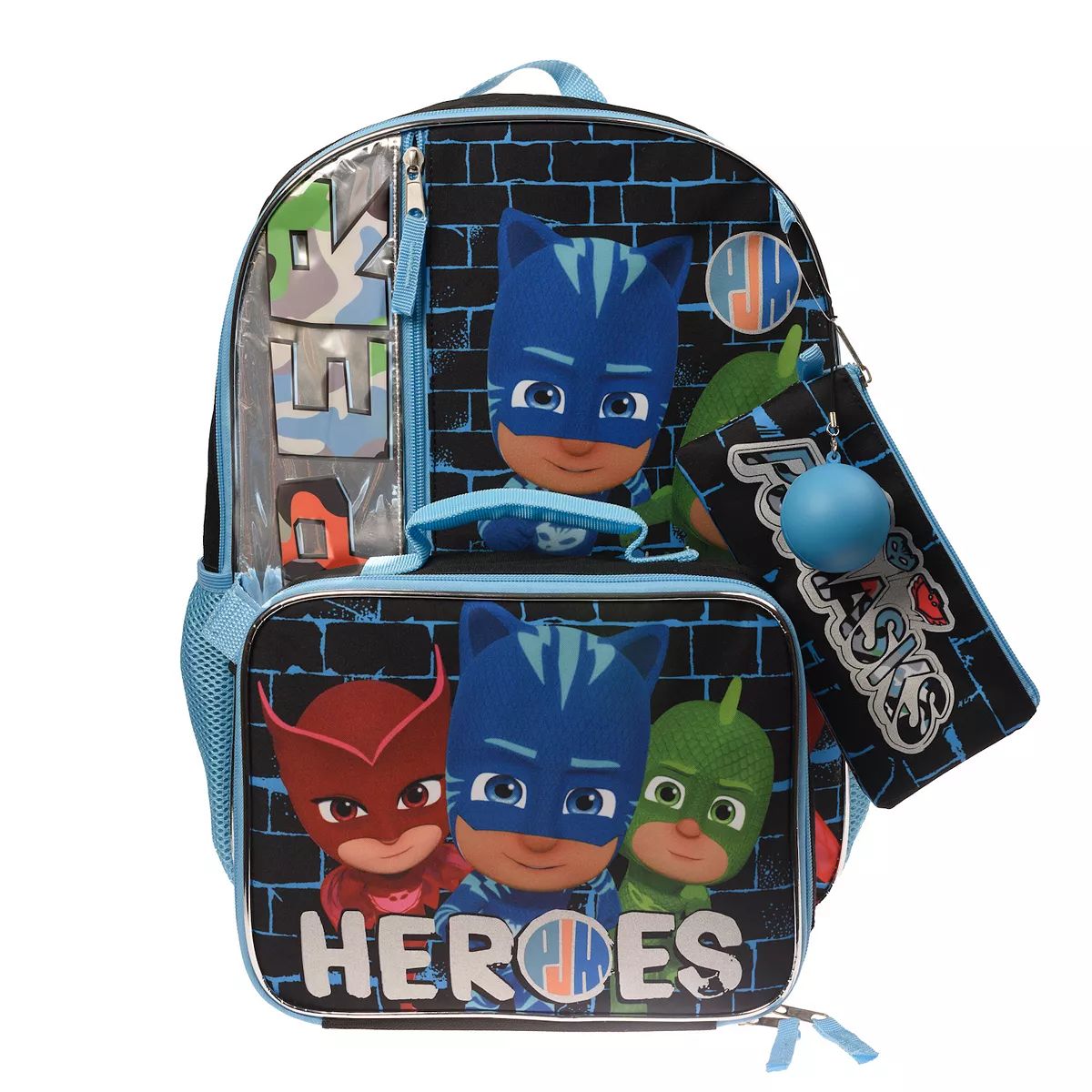 PJ Masks 5-Piece Backpack & Lunch Bag Set | Kohl's