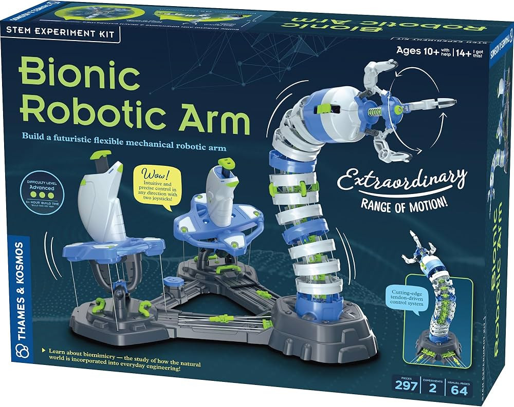 Thames & Kosmos Bionic Robotic Arm STEM Experiment Kit, Toy of The Year Finalist, Build a Mechani... | Amazon (US)
