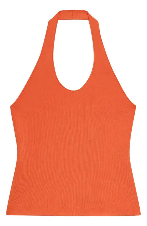 Theory Halter Knit Tank in Poppy at Nordstrom, Size Small | Nordstrom