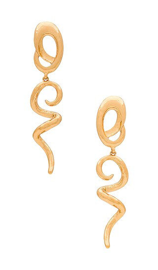 Downward Spiral Earrings in Gold | Revolve Clothing (Global)