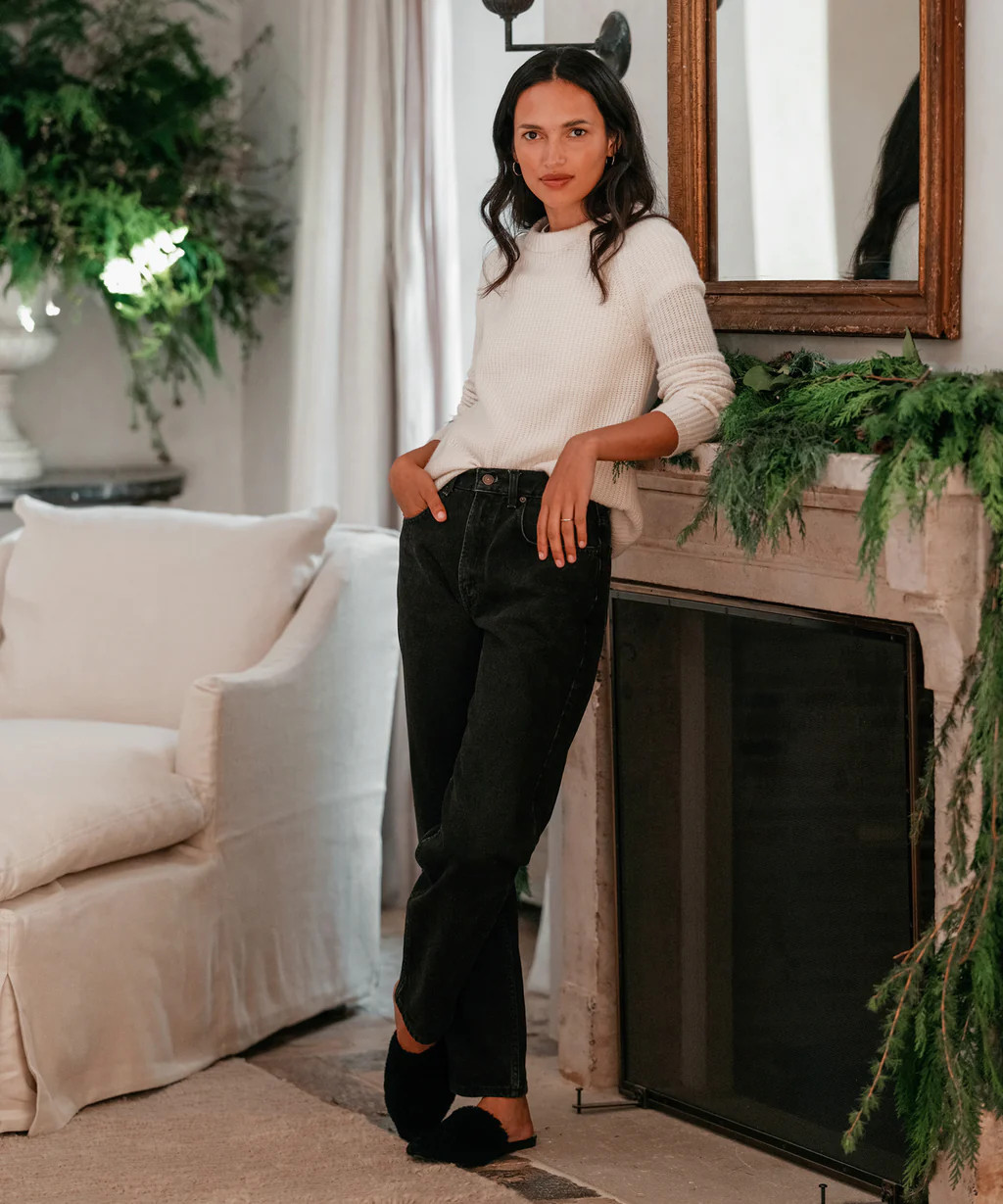 Cashmere Fisherman Sweater | Jenni Kayne
