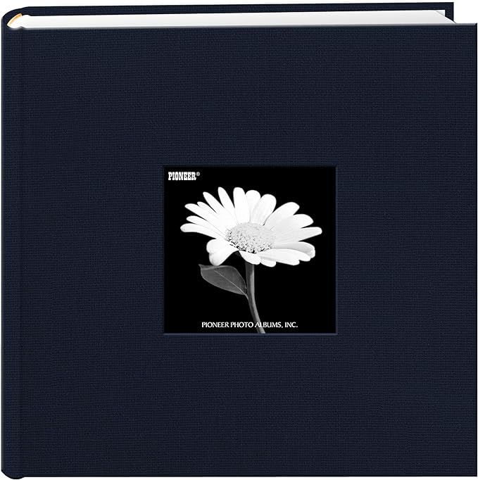 Fabric Frame Cover Photo Album 200 Pockets Hold 4x6 Photos, Royal Navy | Amazon (US)