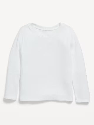 Unisex Solid Long-Sleeve Thermal-Knit T-Shirt for Toddler | Old Navy (US)