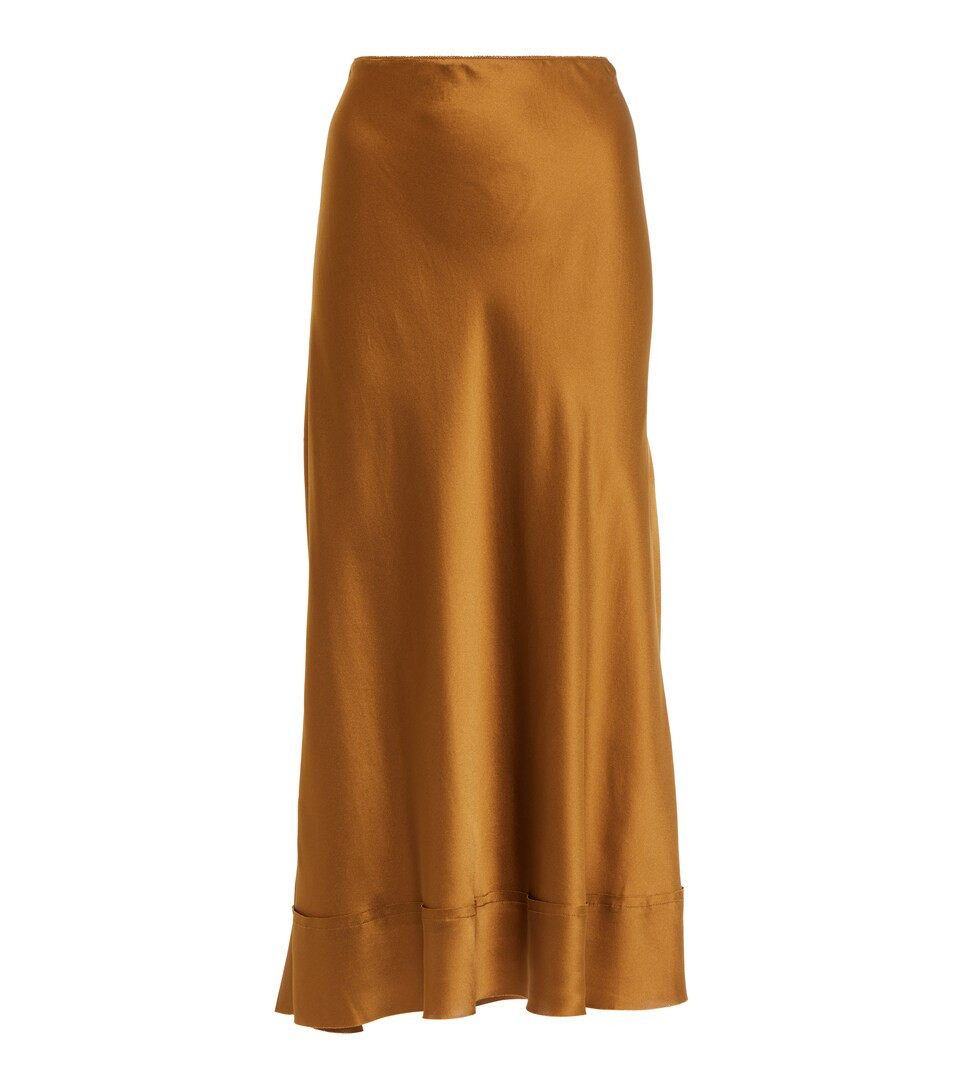 Stella silk satin midi skirt | Mytheresa (US/CA)