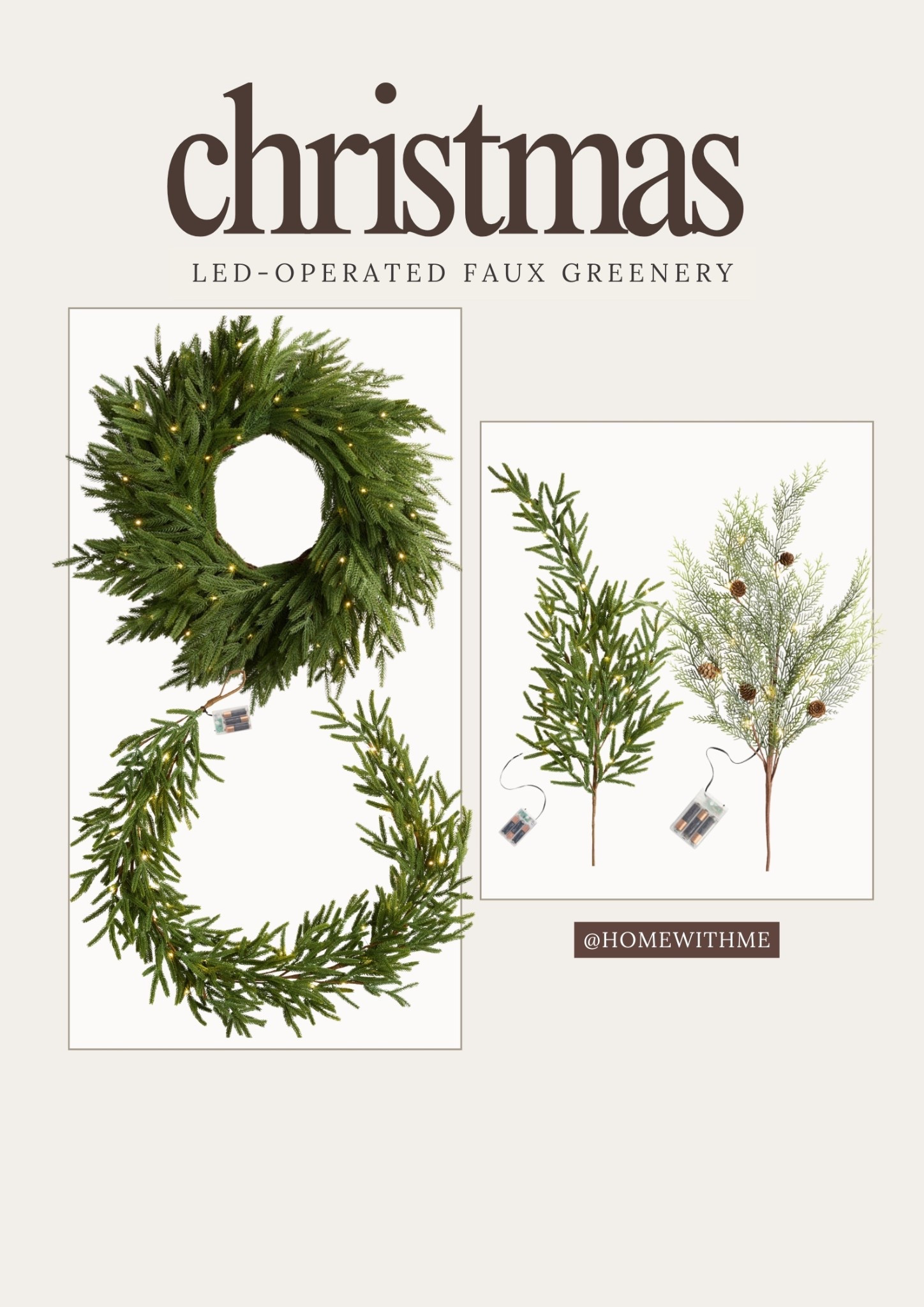 Led faux greenery for Christmas! 🎄 

#LTKHome #LTKSeasonal