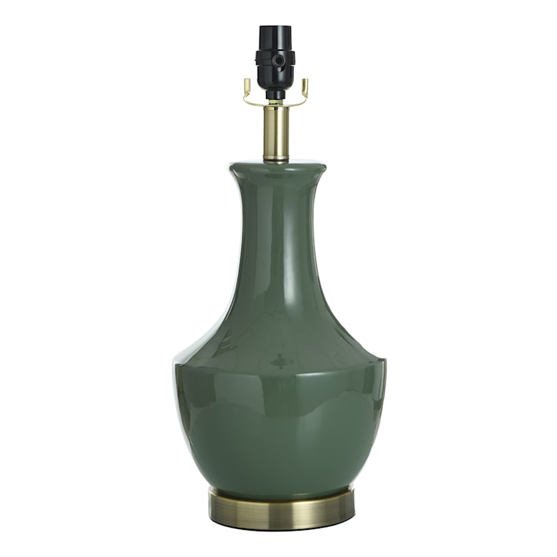 Green Urn Ceramic Accent Lamp, 18" | At Home
