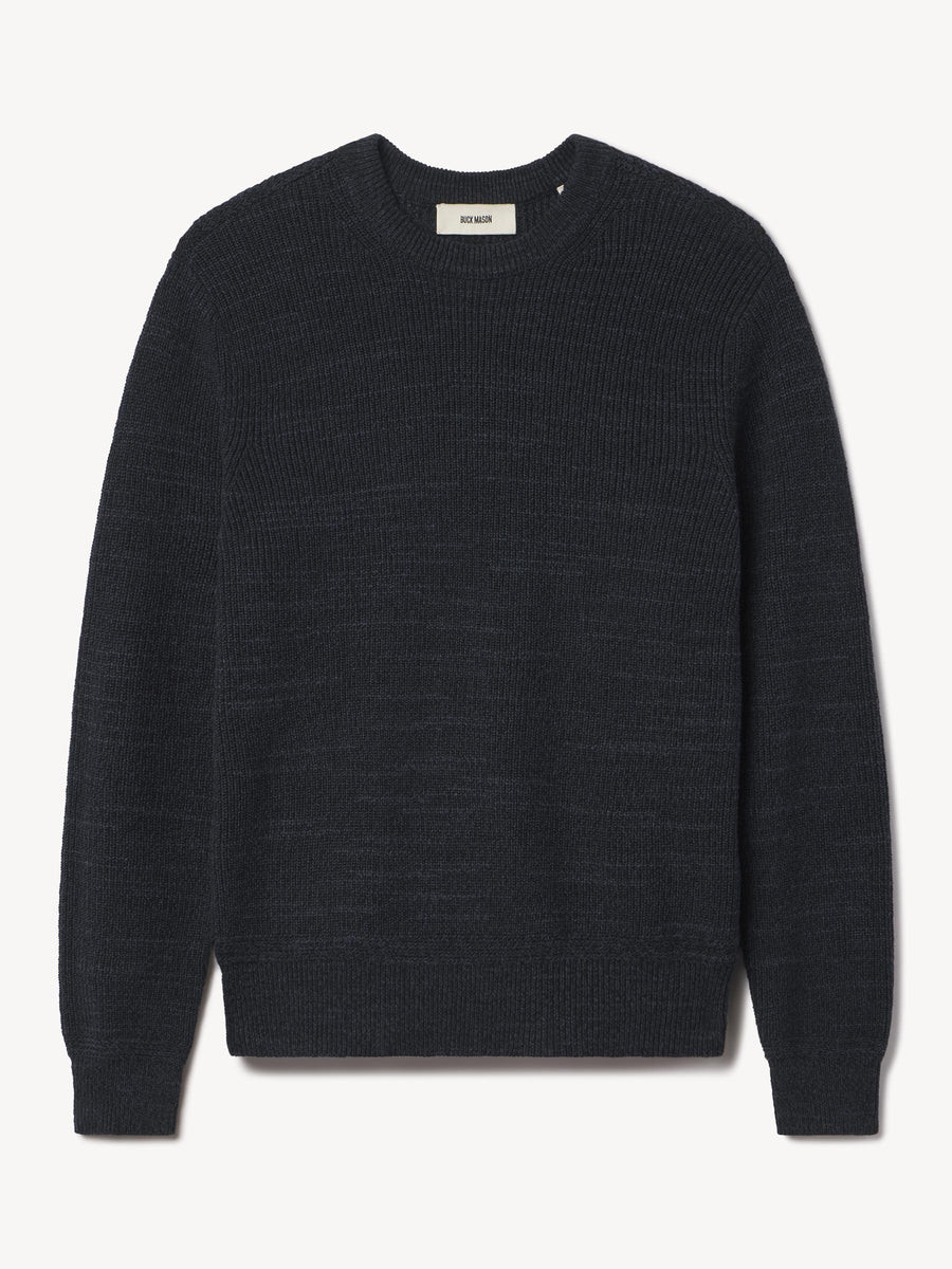Marled Ink Seafarer Cotton Rib Crew | Buck Mason