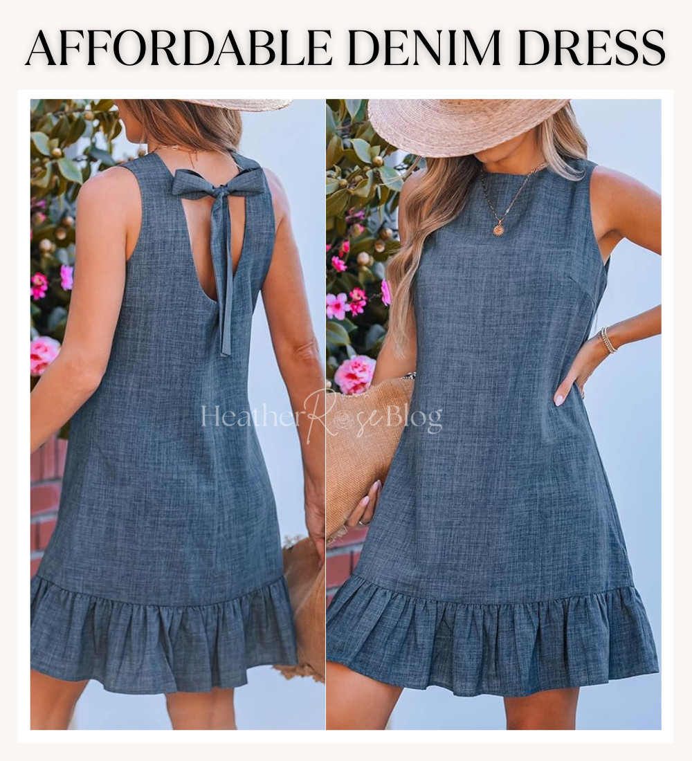 😍 Denim but make it dreamy with the sweetest back bow and flirty ruffles. It's giving all the relaxed, sunny getaway feels. Spring break ready? Yes please! 🌞🏝️ 

 #LTKOver40 #LTKPetite #LTKTravel