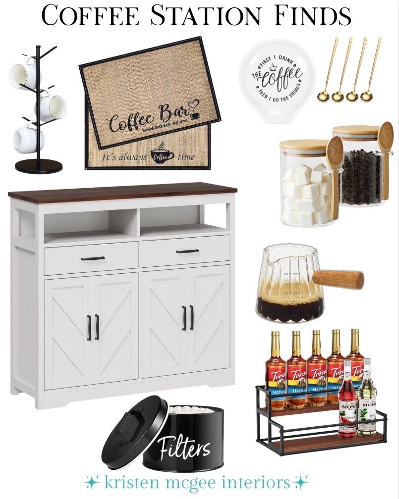The perfect coffee station starts with the little details. Whether you’re creating a cozy coffee bar or upgrading your morning routine, I’ve rounded up my favorite station essentials. Everything you need for a coffee corner that’s both functional and beautiful is linked here! ☕️✨💖
