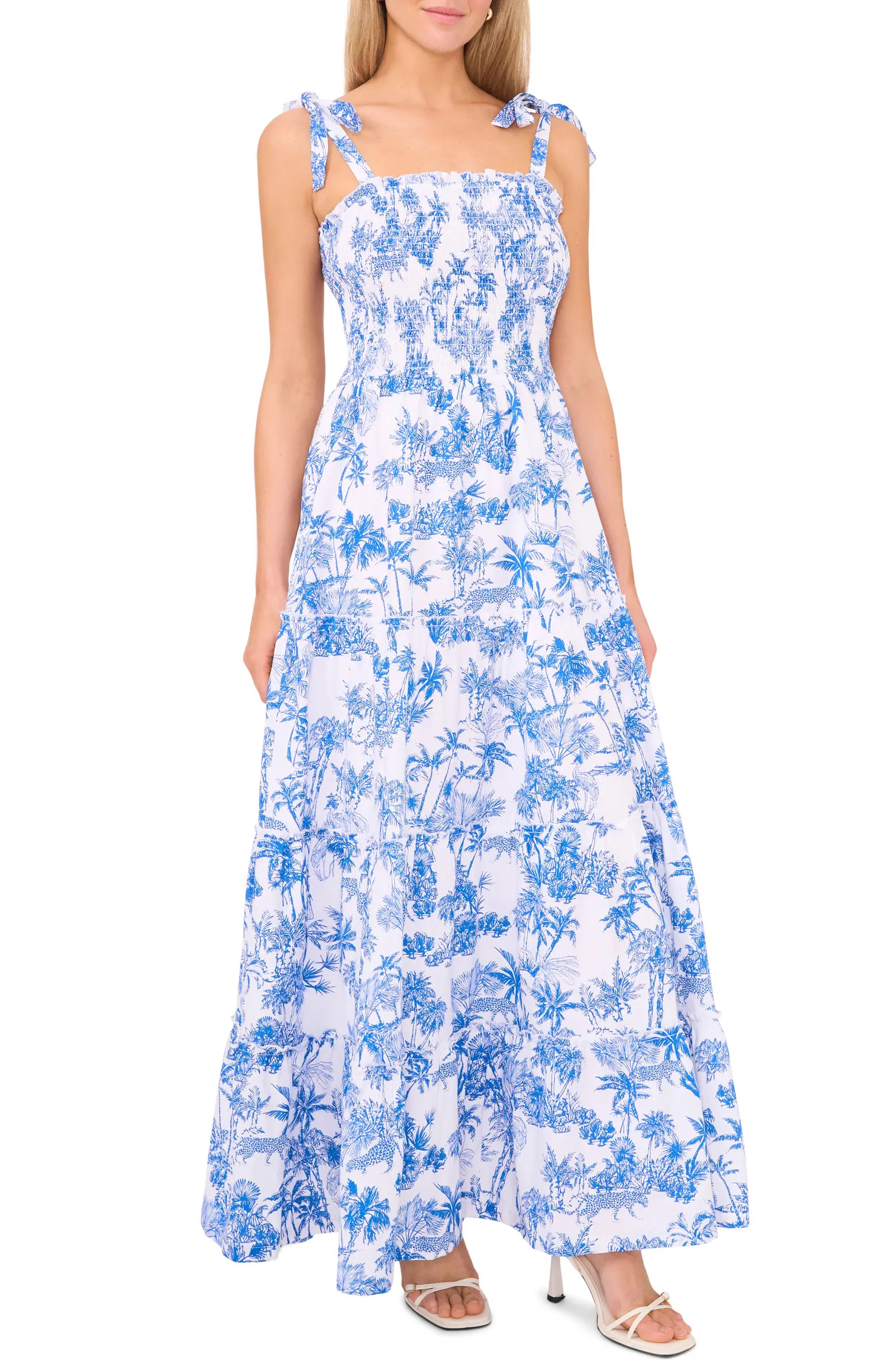 Halogen® The Strap Smocked Maxi Sundress | Nordstrom | Nordstrom
