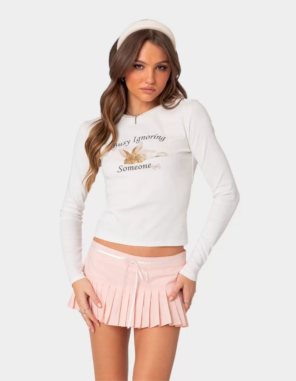 EDIKTED Busy Ignoring Long Sleeve Tee | Tillys