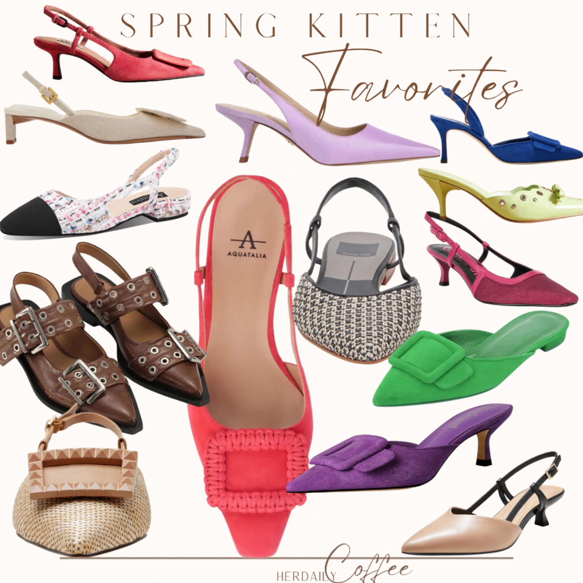 Roundup of my favorite spring sling kitten pumps! 

#LTKSeasonal #LTKstyletip